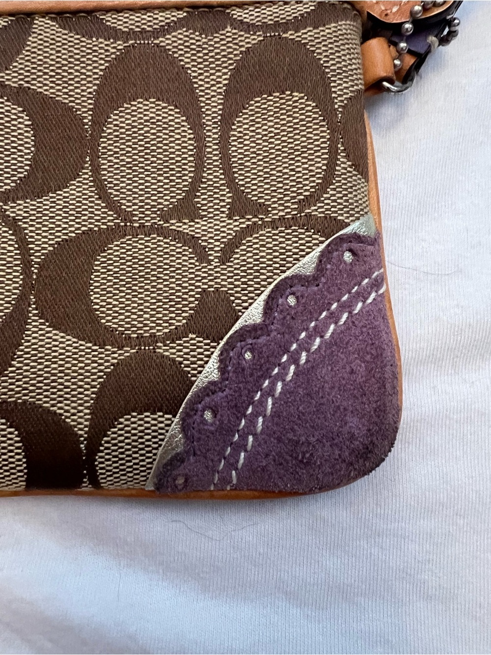 Coach Rare Limited Edition Signature Fish & Coral Appliqué Wristlet Y2K Coastal - Picture 11 of 15